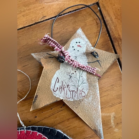 Ornament Lot (4) Vintage- Primitive- Rustic 🎄 - Picture 5 of 6